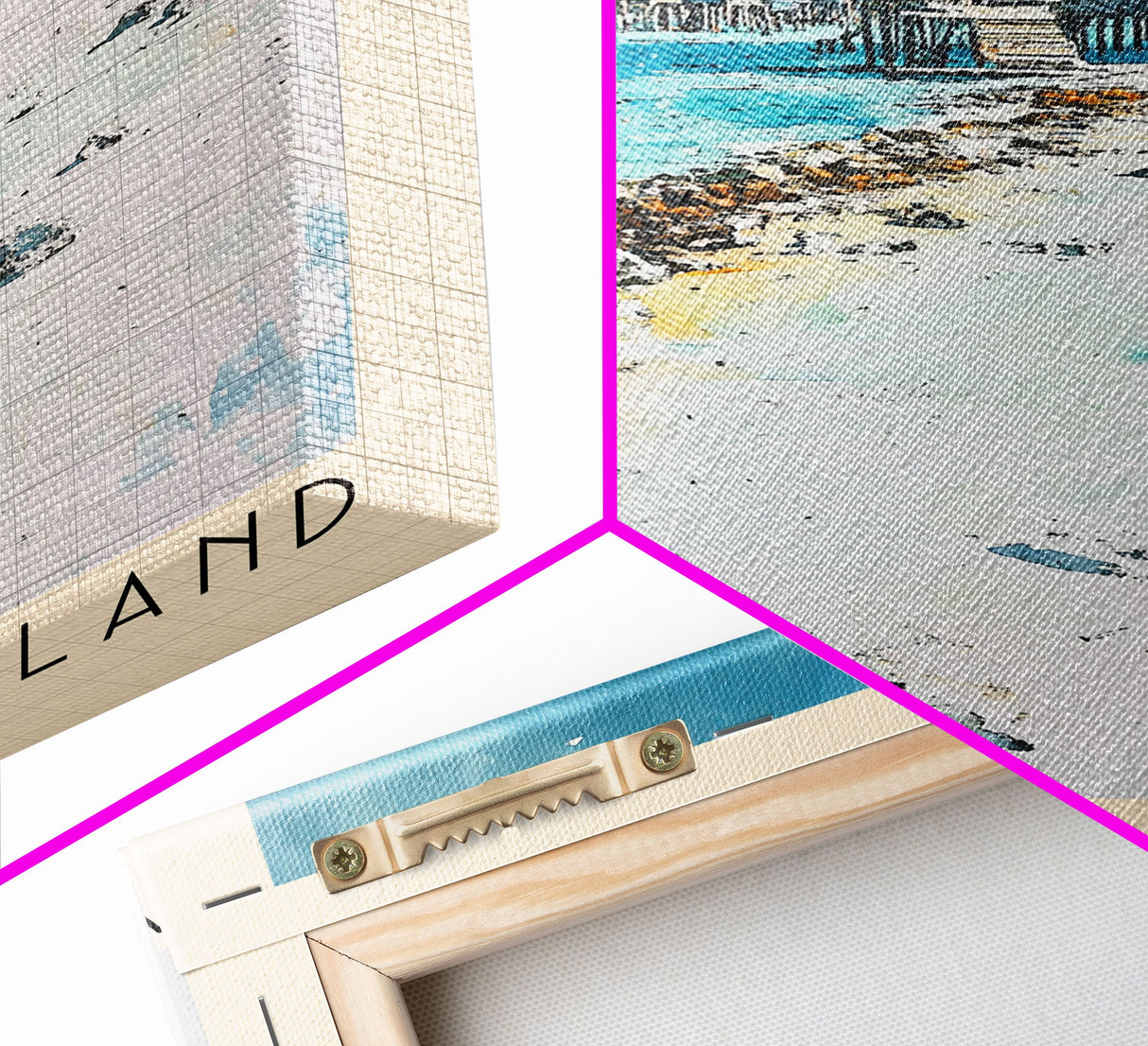 Vaadhoo Island, Maldives Watercolor Print, Vacation Gift, Maldives Wall Art, Beach Painting, Beach Decor, Large Wall Art, Wood Frame Art