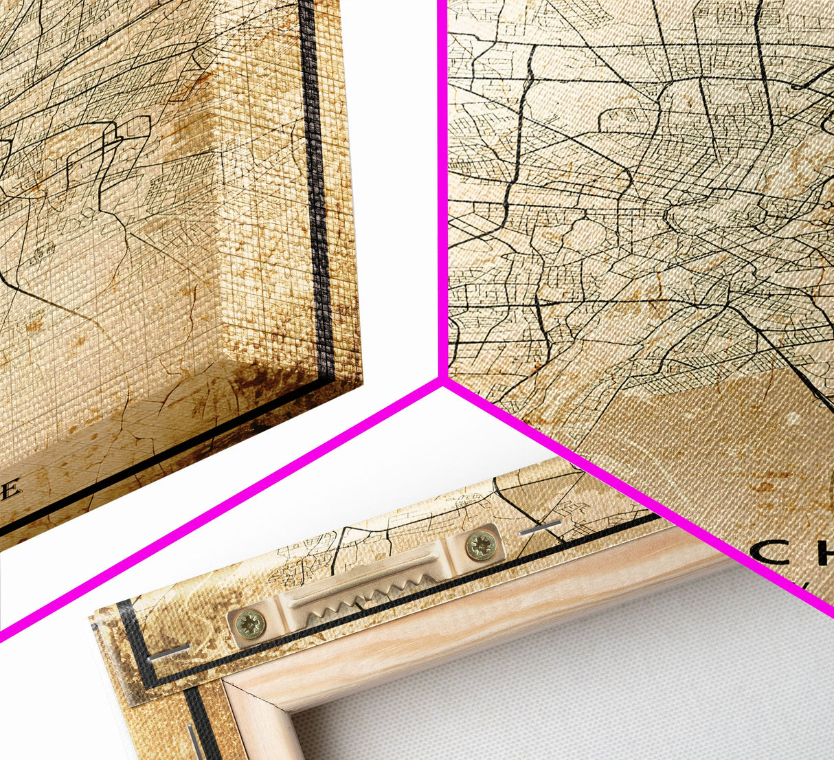 Munich map print poster or framed canvas, Munich Germany map print poster canvas, Munich city map print poster canvas, Vintage Travel Art