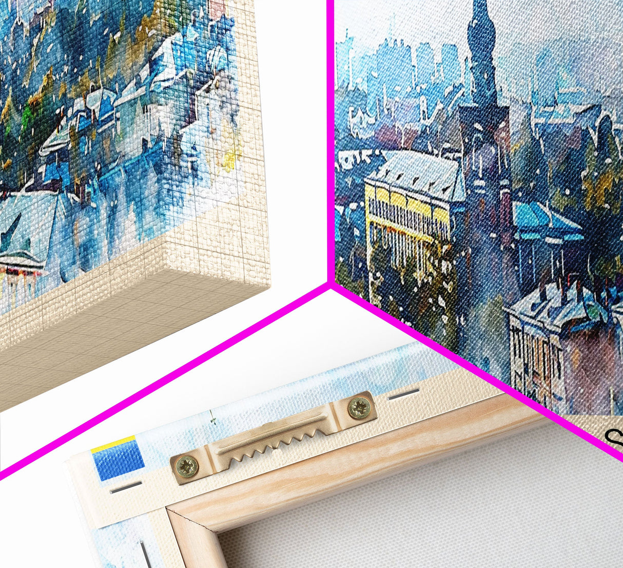 Cherkasy Ukraine Travel Art, City Art, Framed Canvas Print or Metal Wall Art, Europe Travel Poster, Panoramic Wall Art, Extra Wide Wall Art