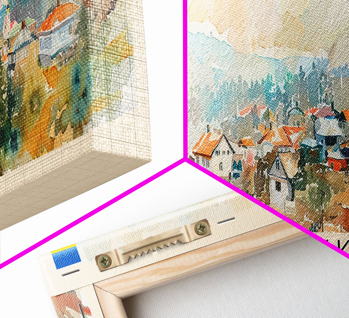 Horlivka Ukraine Wall Art, Panoramic Travel Poster, Panoramic Framed Canvas Print, City Wall Art, Wall Hanging Home Decor, Travel Art