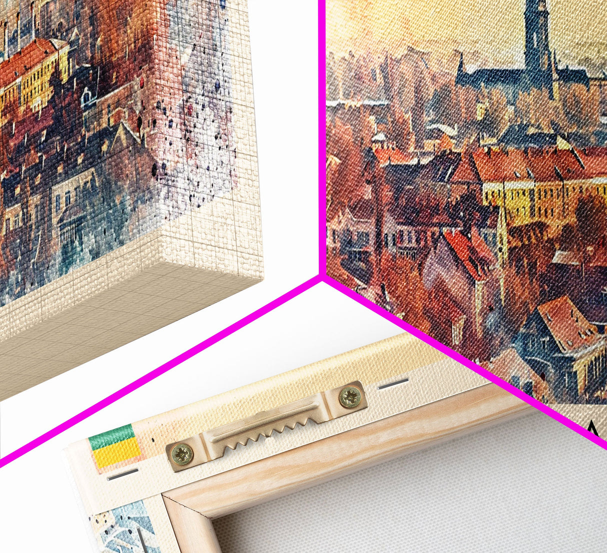 Iauliai Lithuania Travel Print Wall Art, Panoramic City Art, Travel Art, Wall Decor, Vacation Gift, Framed Canvas Print Or Metal Art