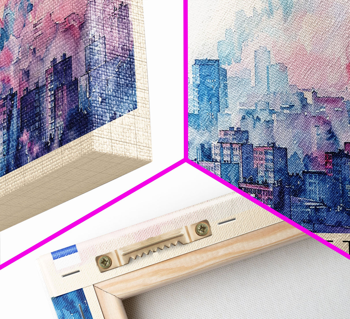 Togliatti Russia Panoramic Travel Poster, Framed Canvas Print or Metal Wall Art, Travel Art, Home Decor, Panoramic Painting, Midcentury Art