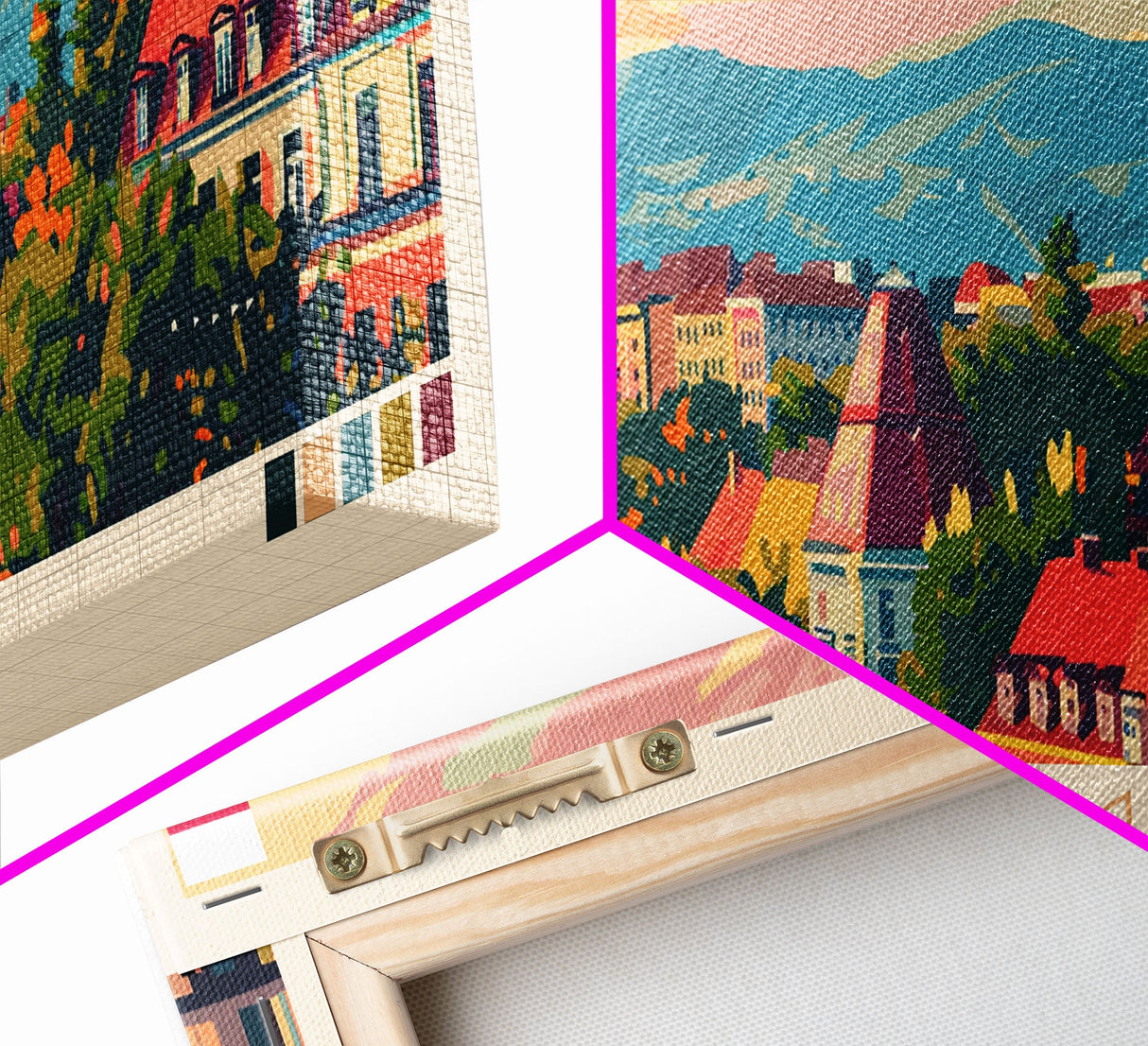 Bytom Poland Panoramic Travel Poster, Framed Canvas Print or Metal Wall Art, Travel Art, Home Decor, Panoramic Painting, Midcentury Art