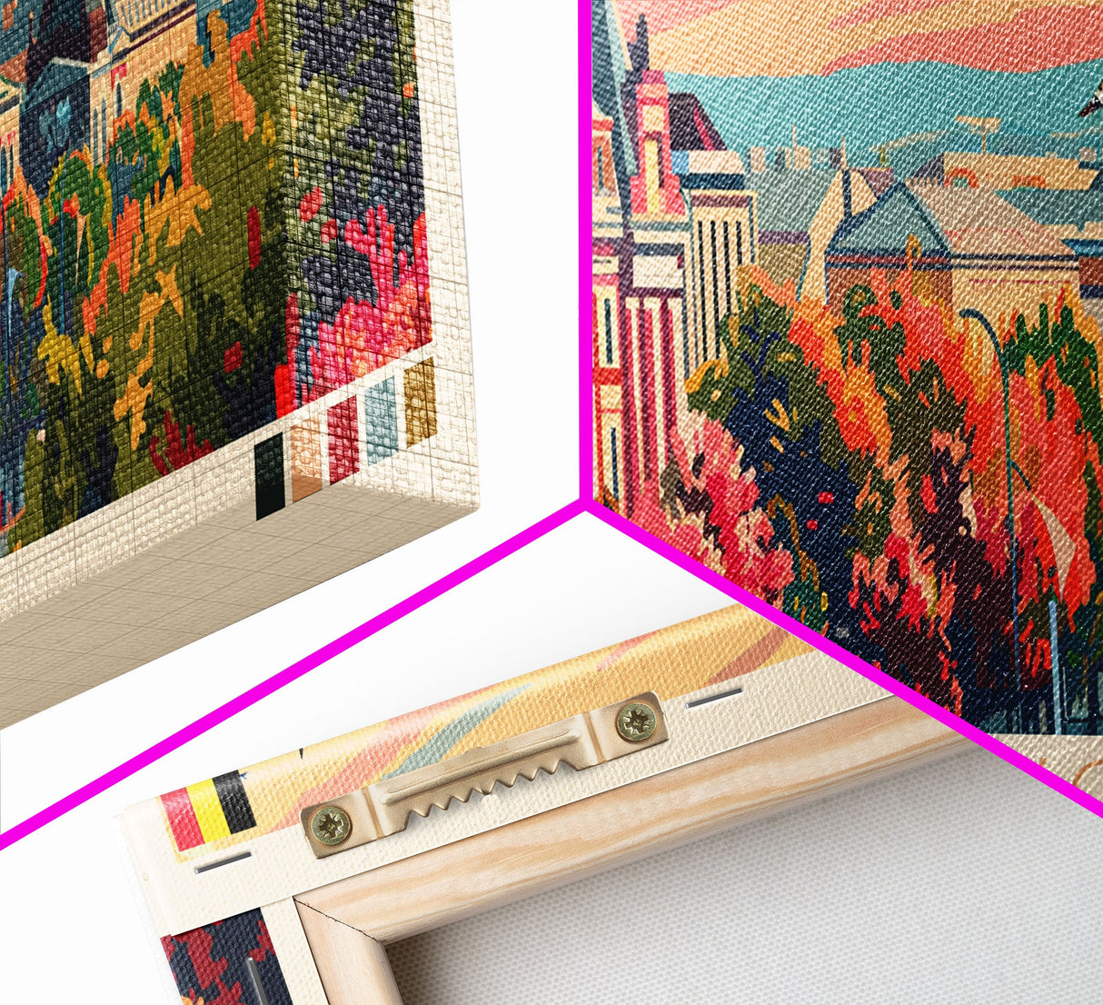 Korolyov Russia Wall Art, Panoramic Travel Poster, Panoramic Framed Canvas Print, City Wall Art, Wall Hanging Home Decor, Travel Art