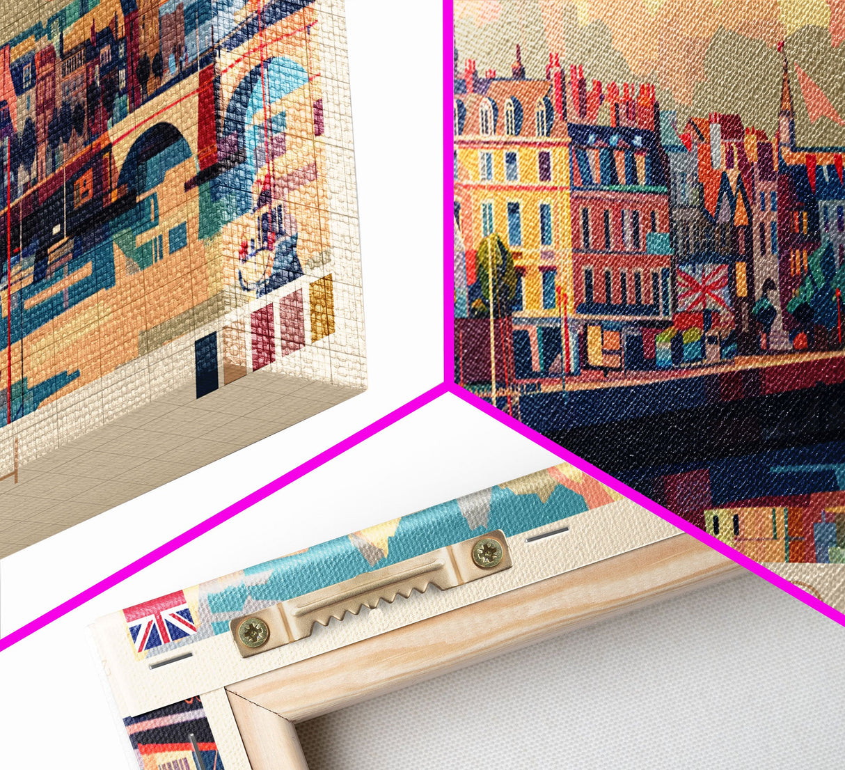 Portsmouth United Kingdom Wall Art, Panoramic Travel Poster, Panoramic Framed Canvas Print, City Wall Art, Wall Hanging Home Decor, Travel Art