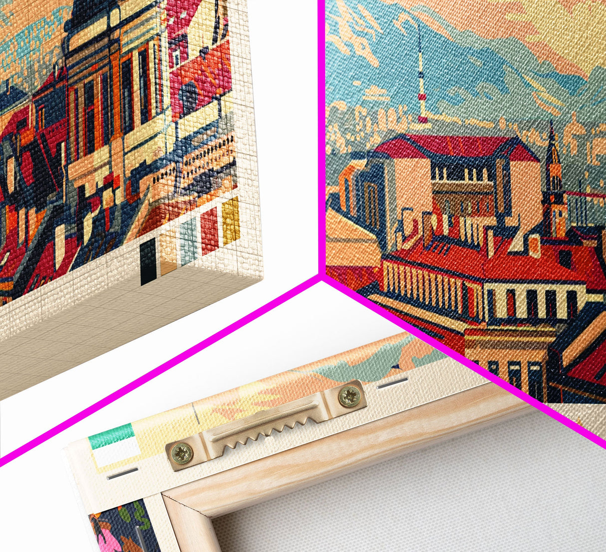 Sofia Bulgaria Wall Art, Panoramic Travel Poster, Panoramic Framed Canvas Print, City Wall Art, Wall Hanging Home Decor, Travel Art