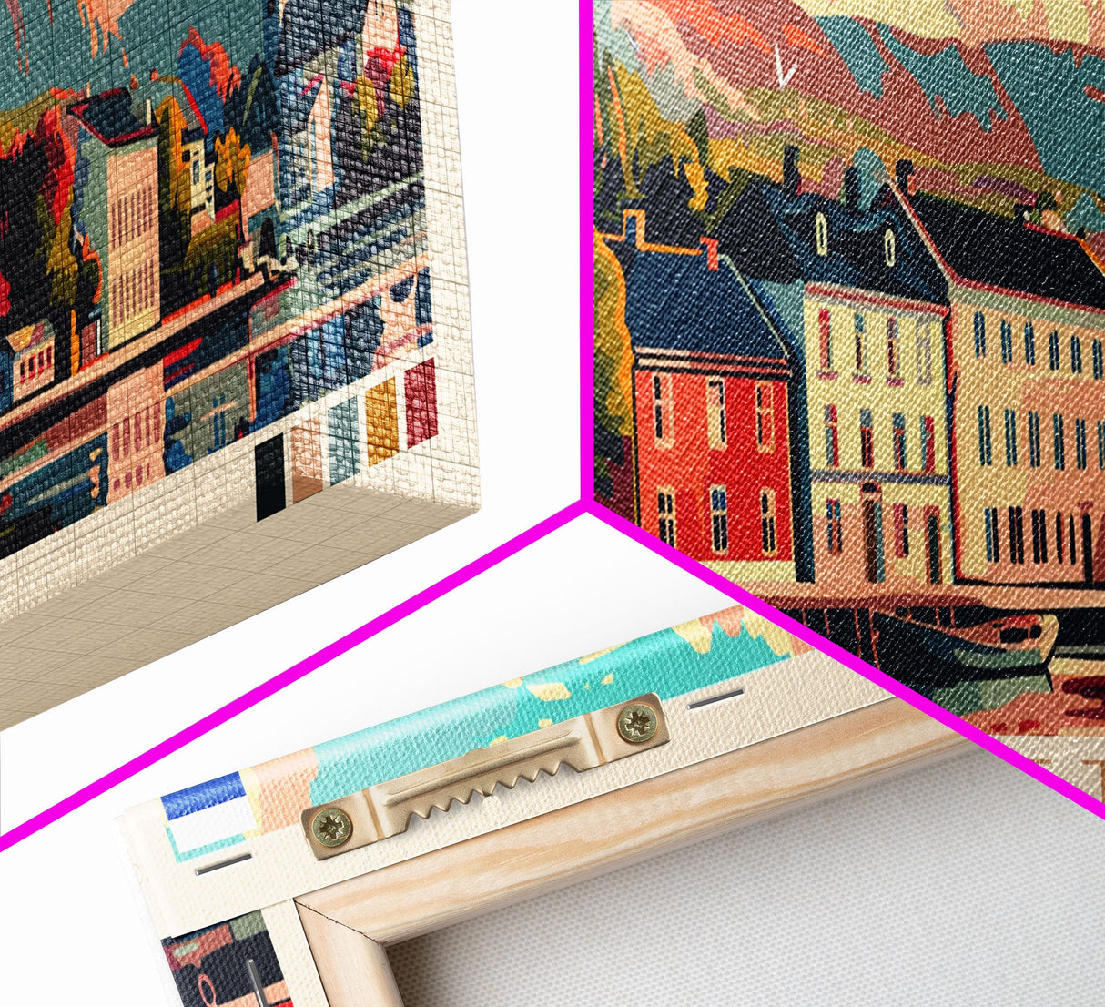 Tolyatti Russia Panoramic Travel Poster, Framed Canvas Print or Metal Wall Art, Travel Art, Home Decor, Panoramic Painting, Midcentury Art