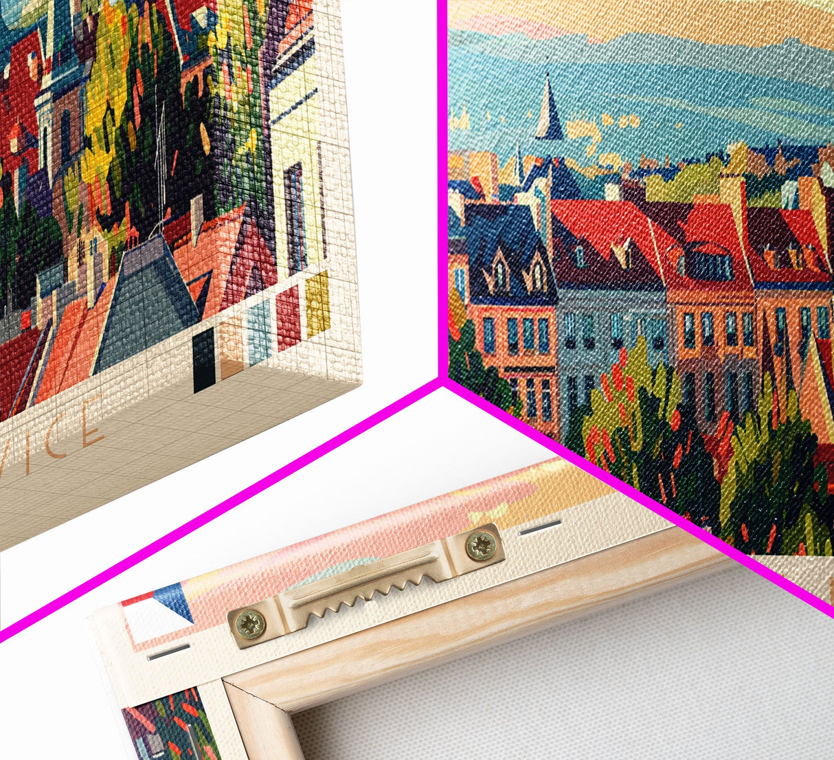 Ceske Budejovice Czech Wall Art, Panoramic Travel Poster, Panoramic Framed Canvas Print, City Wall Art, Wall Hanging Home Decor, Travel Art