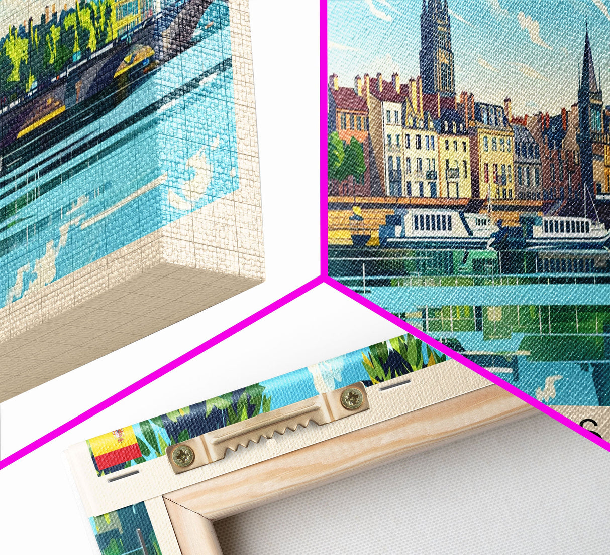 Borås Sweden Travel Art, City Art, Framed Canvas Print or Metal Wall Art, Europe Travel Poster, Panoramic Wall Art, Extra Wide Wall Art