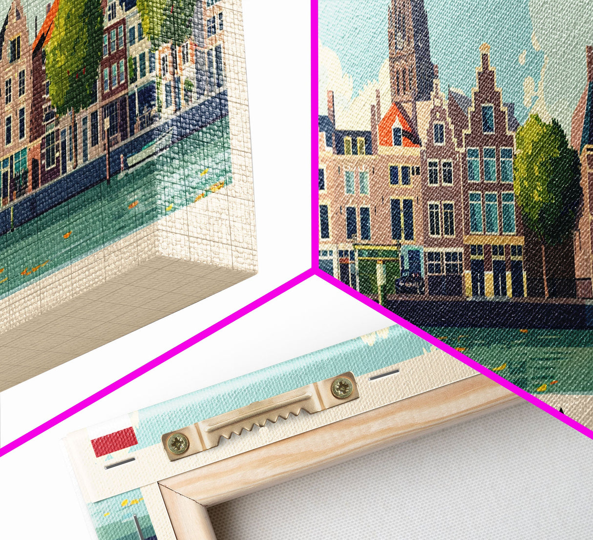 Bremen Germany Wall Art, Panoramic Travel Poster, Panoramic Framed Canvas Print, City Wall Art, Wall Hanging Home Decor, Travel Art