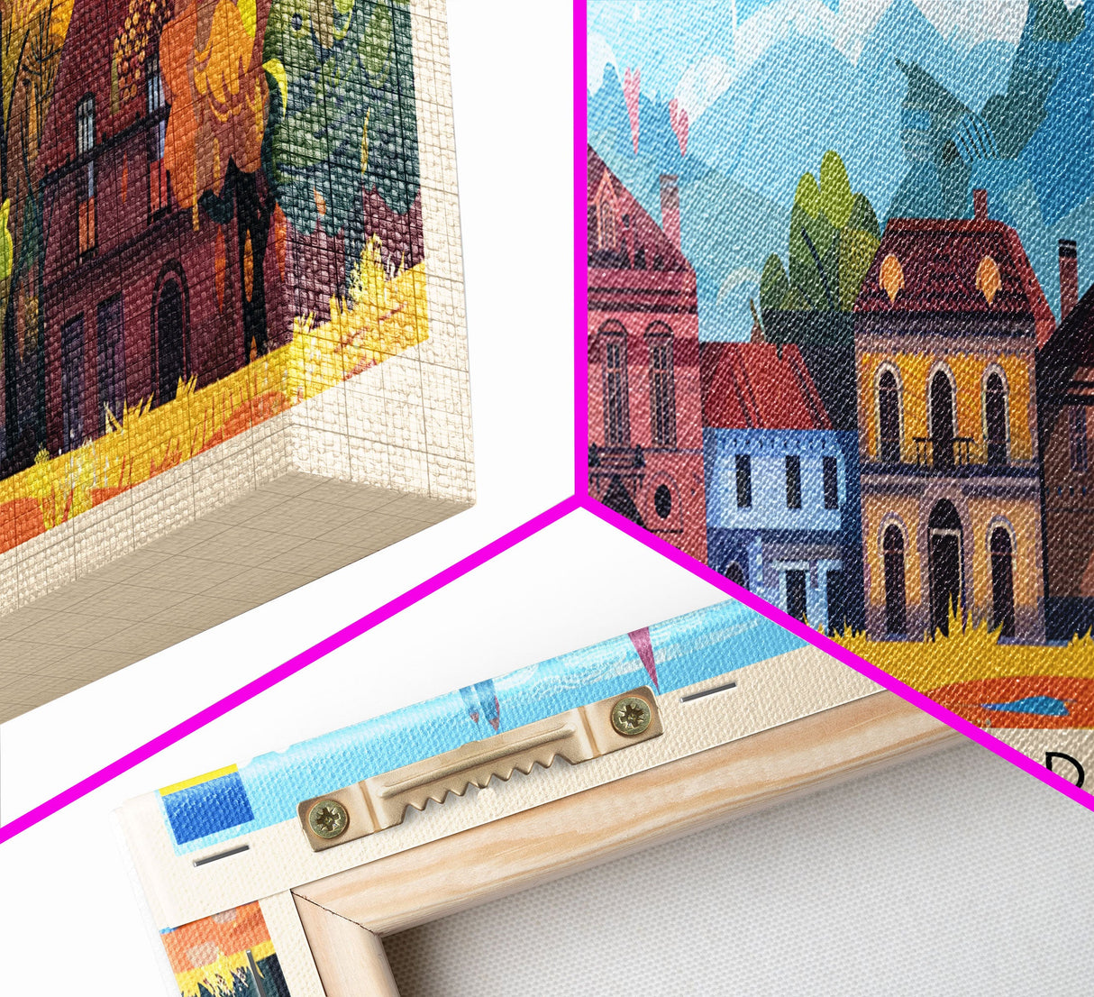 KryvyiRih Ukraine Panoramic Travel Poster, Framed Canvas Print or Metal Wall Art, Travel Art, Home Decor, Panoramic Painting, Midcentury Art