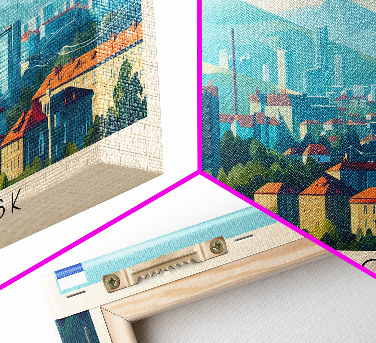 Magnitogorsk Russia Travel Print Wall Art, Panoramic City Art, Travel Art, Wall Decor, Vacation Gift, Framed Canvas Print Or Metal Art