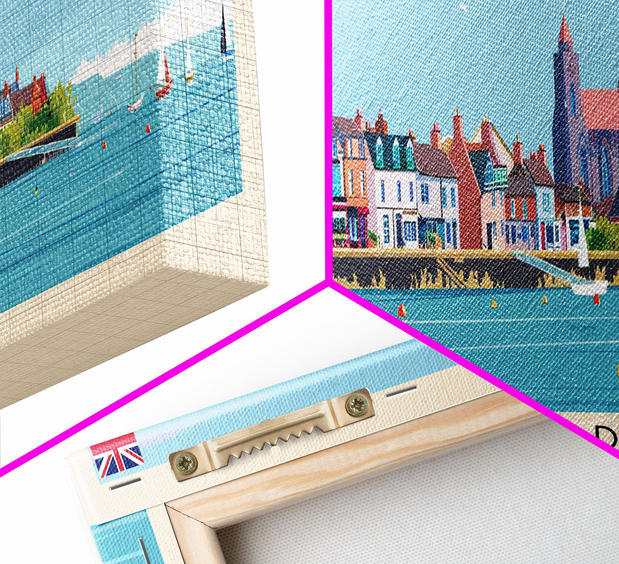 Newport United Kingdom Travel Print Wall Art, Panoramic City Art, Travel Art, Wall Decor, Vacation Gift, Framed Canvas Print Or Metal Art