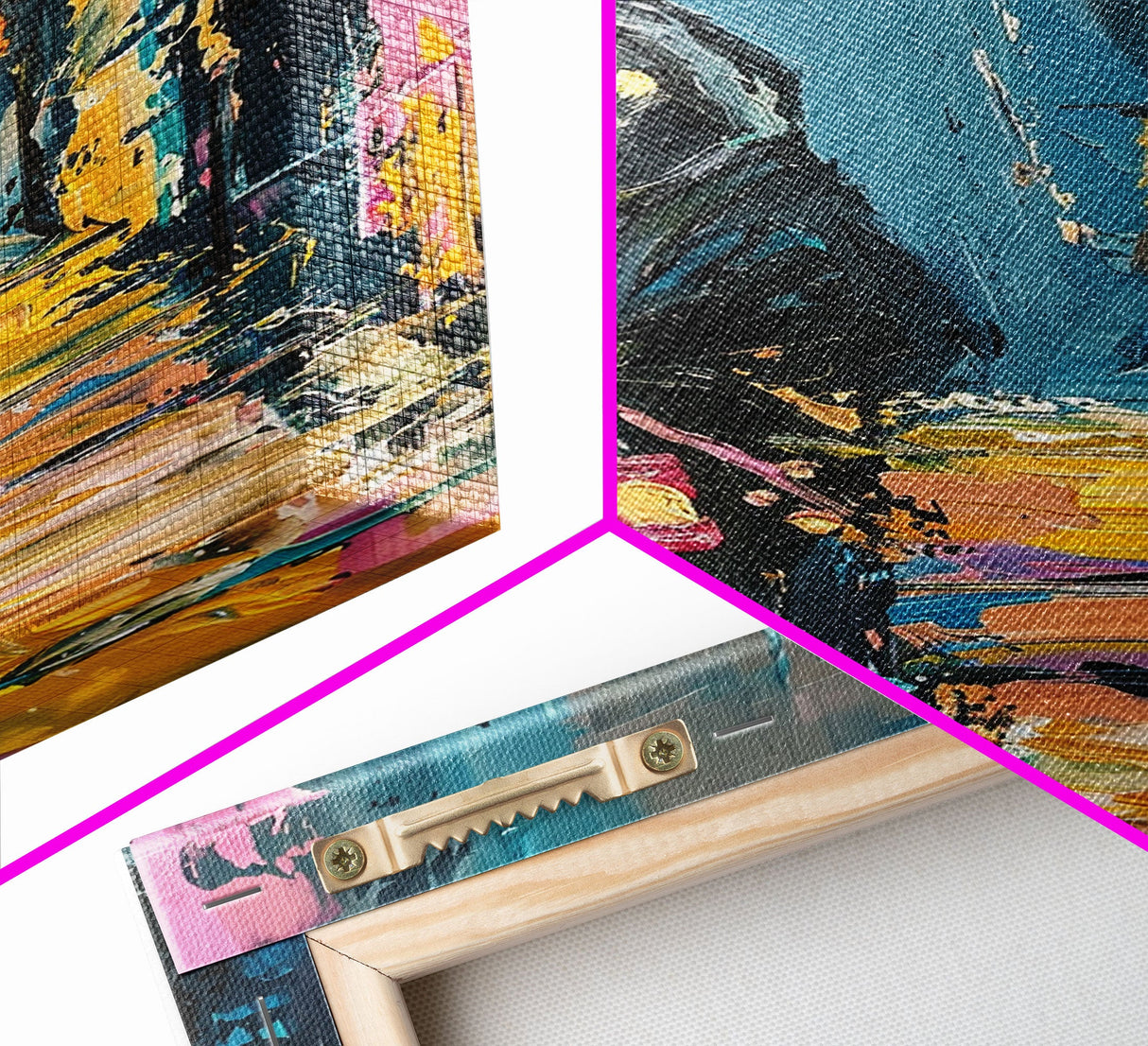 Halloween Grim Reaper with Lantern, Framed Canvas Print, Wall Art, Living Room Decor, Spooky, Grim Reaper Art, Original Painting