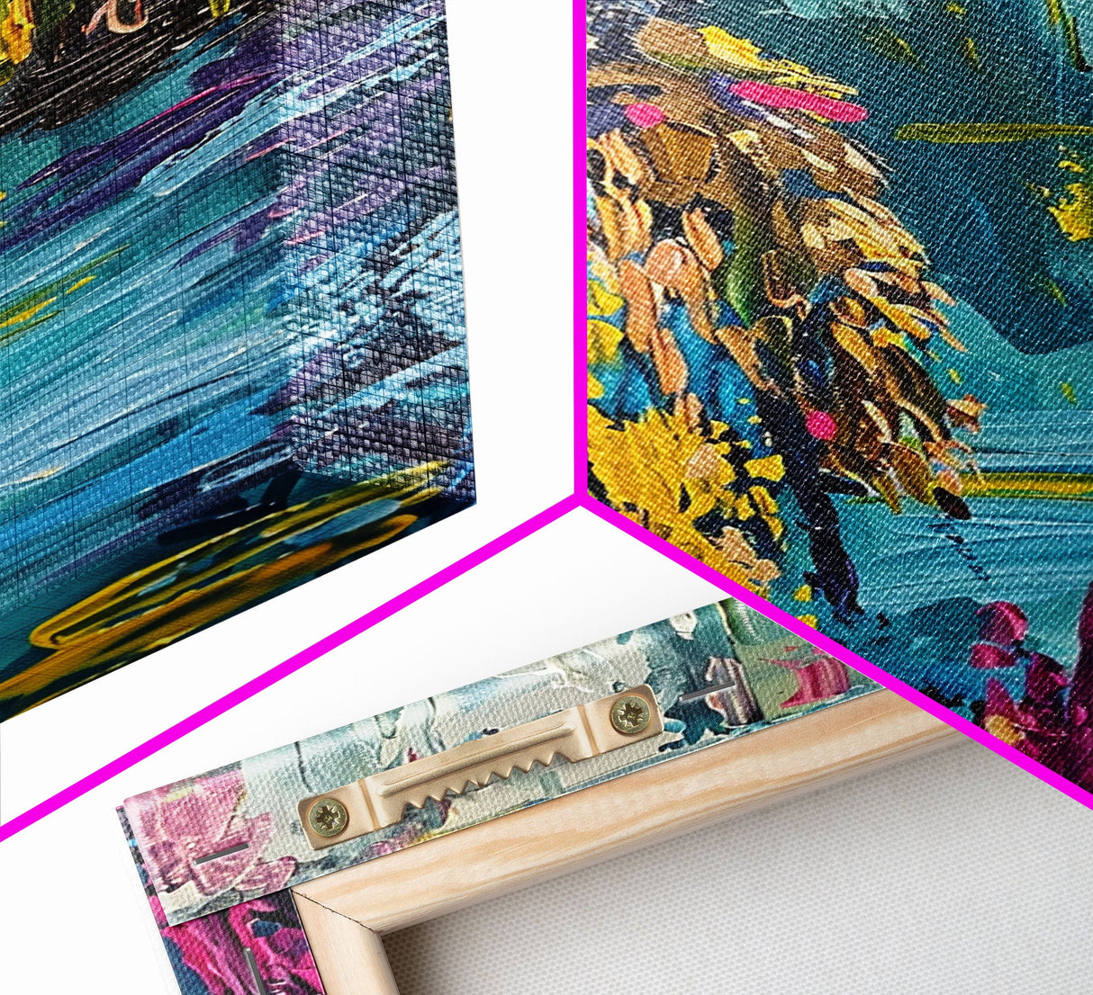 Halloween Skeleton Wizard, Framed Canvas Print, Wall Art, Home Decor, Spooky Artwork, Witchcraft Decor, Fantasy Art, Holiday Decor