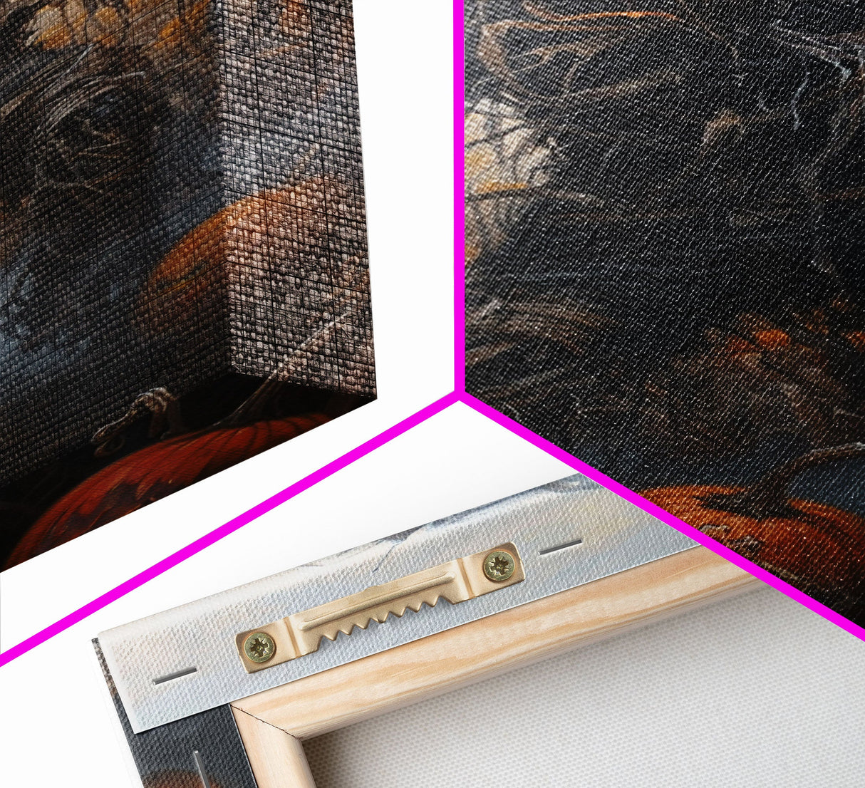 Haunting Scarecrow Holding Pumpkin in Misty Field | Halloween Wall Art | Spooky Home Decor | Creepy Scarecrow Painting | Framed Canvas Print