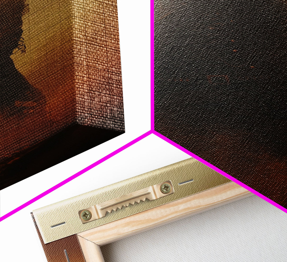 Mysterious Cowboy with Glowing Red Eyes in Desert | Halloween Wall Art | Spooky Home Decor | Creepy Cowboy Painting | Framed Canvas Print