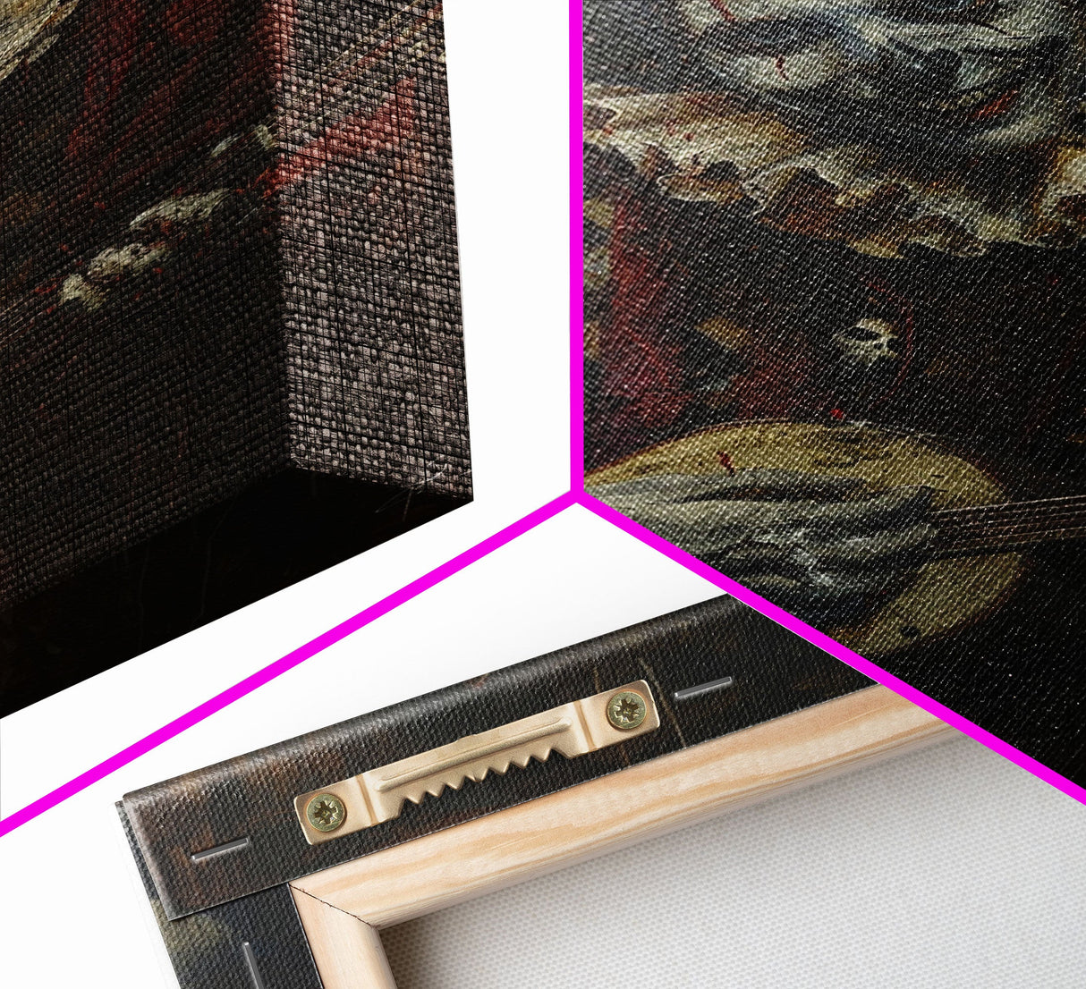 Creepy Clown Playing Guitar, Framed Canvas Print, Spooky Circus Art, Halloween Wall Decor, Horror Clown Illustration, Creepy Home Decor