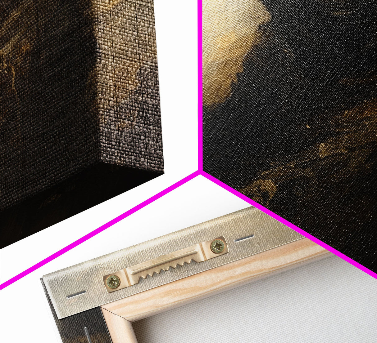 Haunting Grim Reaper with Scythe - Dark Halloween Nightmare Gothic Art Framed Canvas Print, Spooky Wall Decor