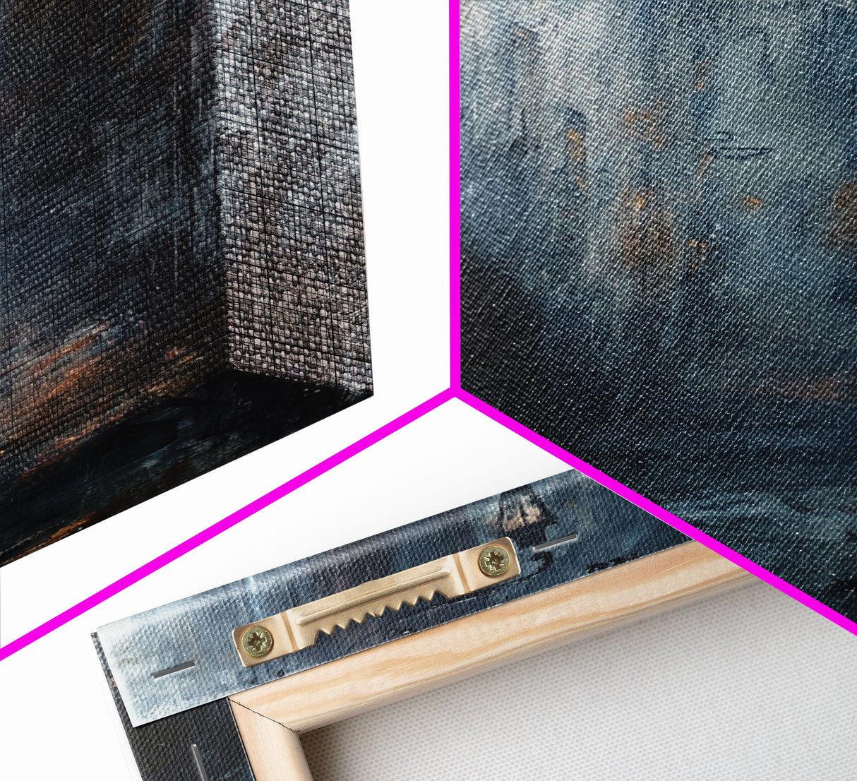 Shadowy Alley Canvas Print - Halloween Art, Spooky Home Decor, Dark Alley Wall Art Ghost Art Halloween Decor, Framed Canvas Print Creepy Art