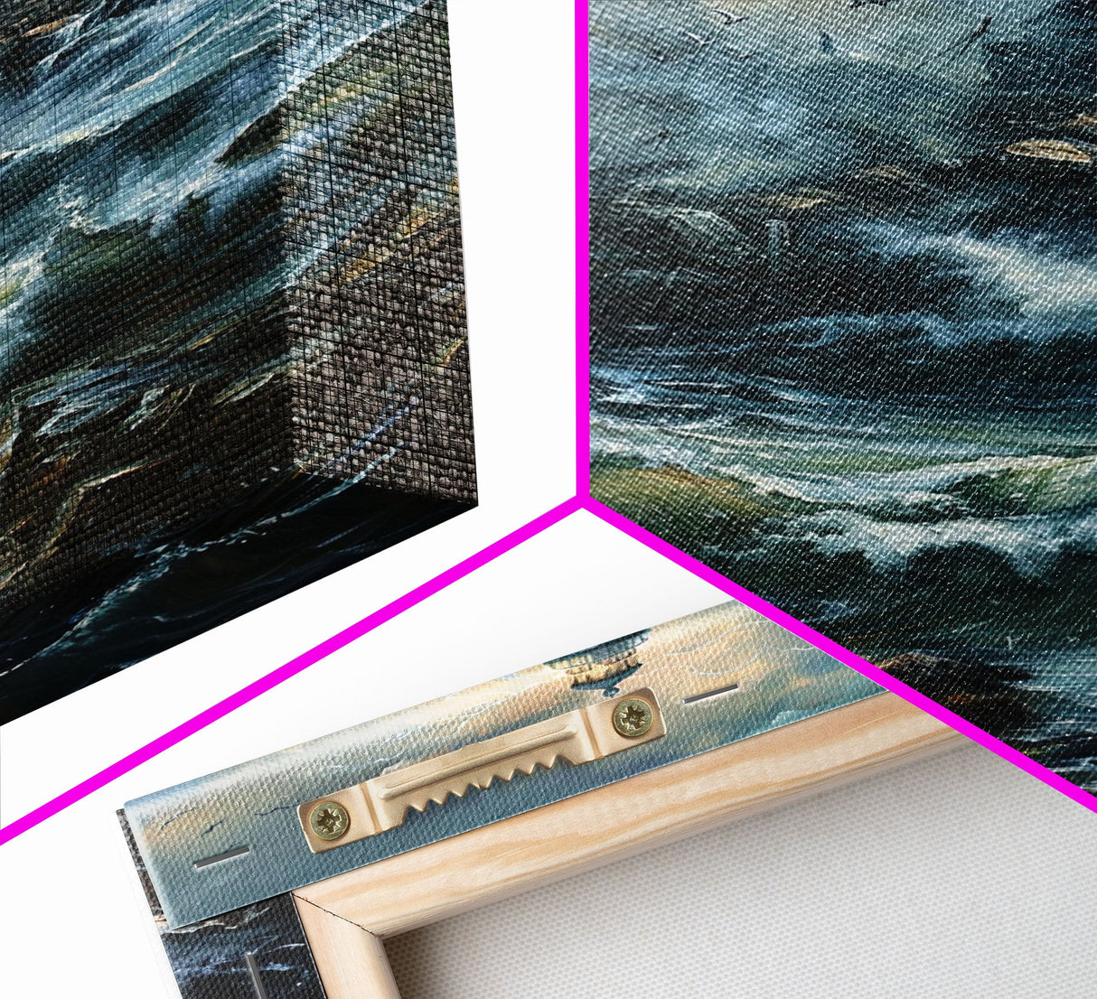 Haunted Lighthouse, Halloween Art, Spooky Wall Decor, Framed Canvas Print, Creepy Art, Halloween Wall Decor, Seasonal Wall Art