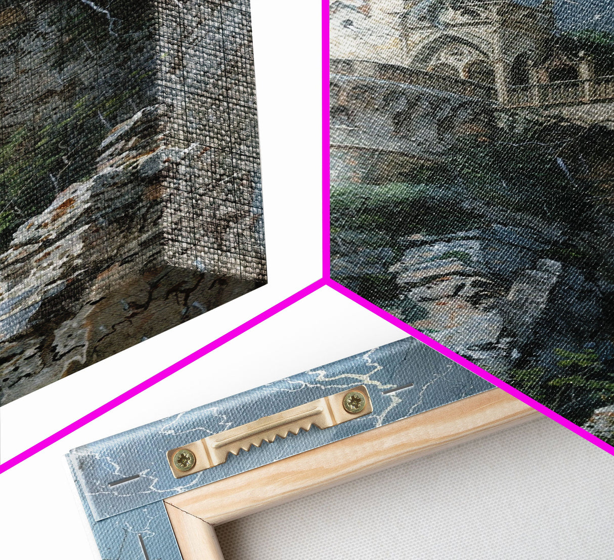 Ghostly Forest Path, Halloween Art, Spooky Wall Decor, Framed Canvas Print, Creepy Art, Halloween Wall Decor, Seasonal Wall Art