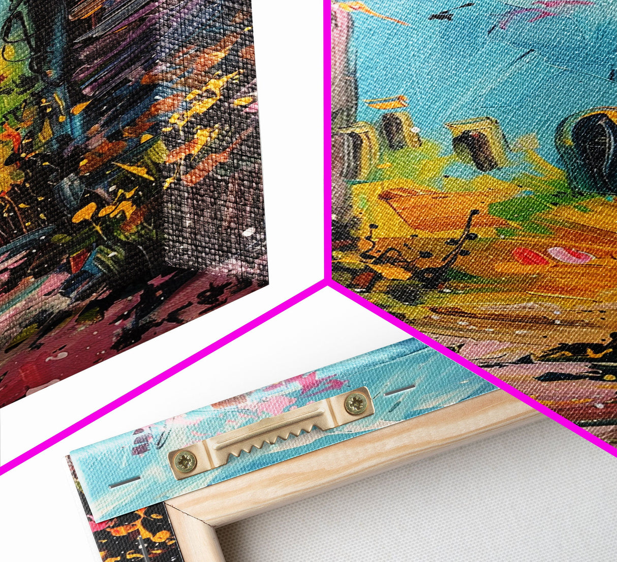 Ruined Archway Framed Canvas Print, Halloween Art, Haunted Garden, Spooky Ruins, Eerie Pathway, Fall Decor, Gothic Wall Art, Haunted Decor