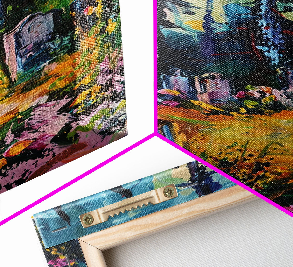 Haunted Path Framed Canvas Print, Halloween Wall Art, Spooky Walkway, Ghostly Forest, Haunted Trees, Gothic Decor, Fall Decoration