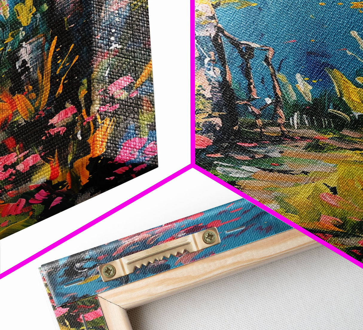 Spooky Graveyard at Night Framed Canvas Print, Ghostly Wall Art, Haunted Cemetery Scene, Halloween Decor, Eerie Artwork, Framed Canvas Print