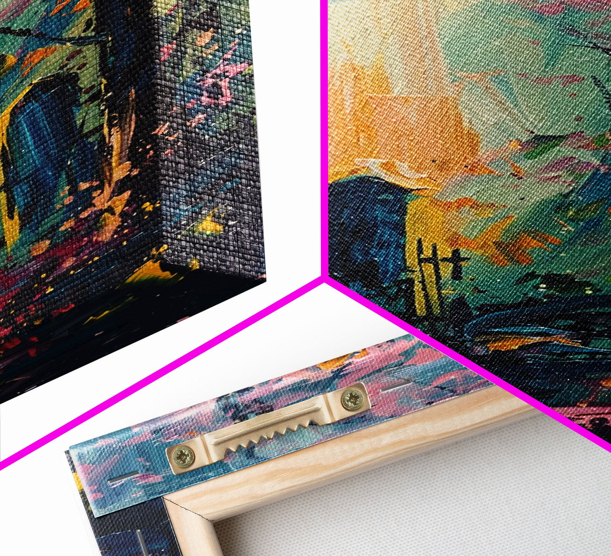 Haunted Forest Graveyard Framed Canvas Print, Spooky Cemetery Art, Halloween, Eerie Graveyard Decor, Gothic Artwork, Framed Canvas Print