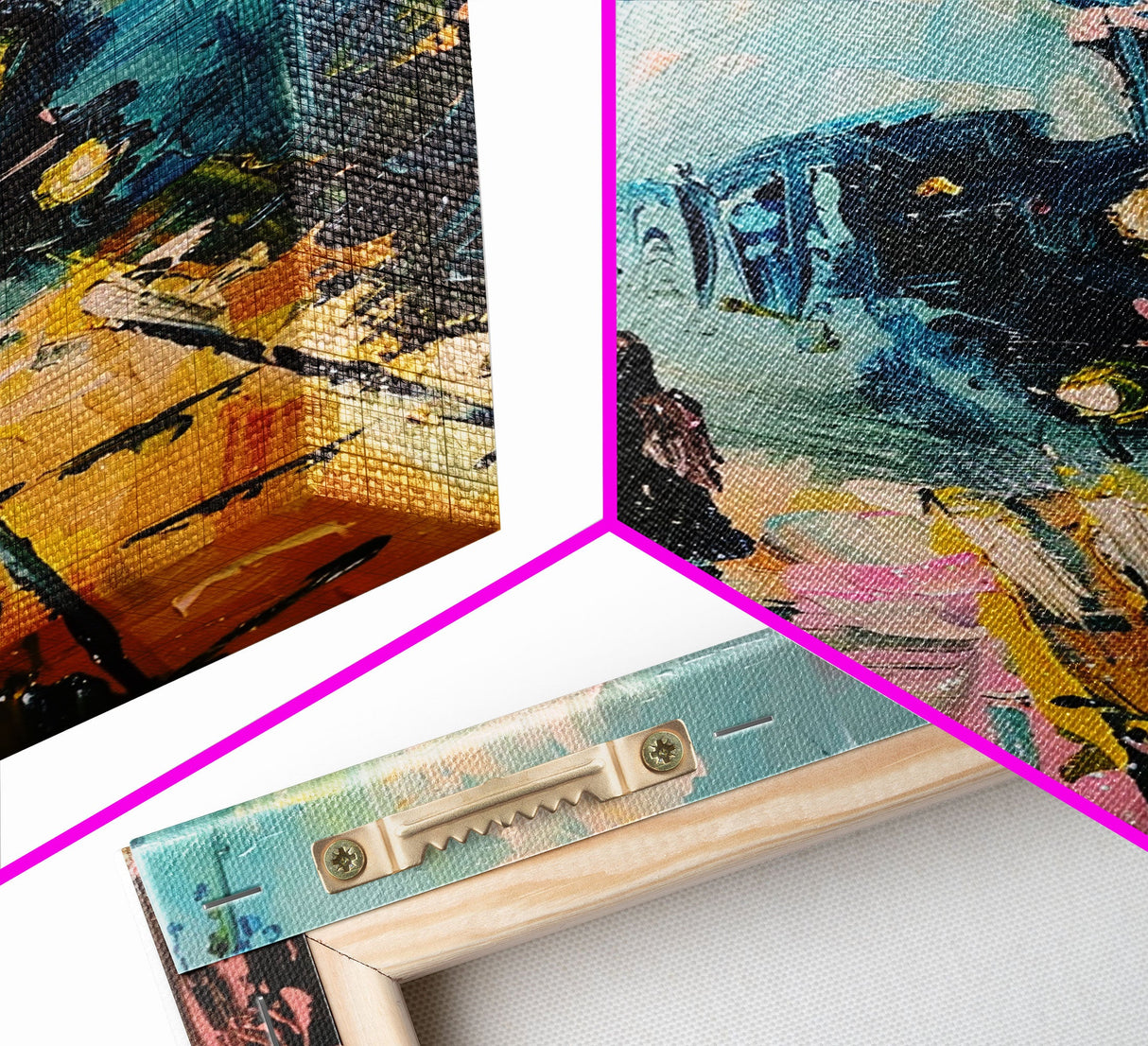 Spooky Van Gogh-Inspired Haunted House Framed Canvas Print, Halloween Wall Art, Eerie Home Decor, Ghostly Night Artwork, Haunted Home