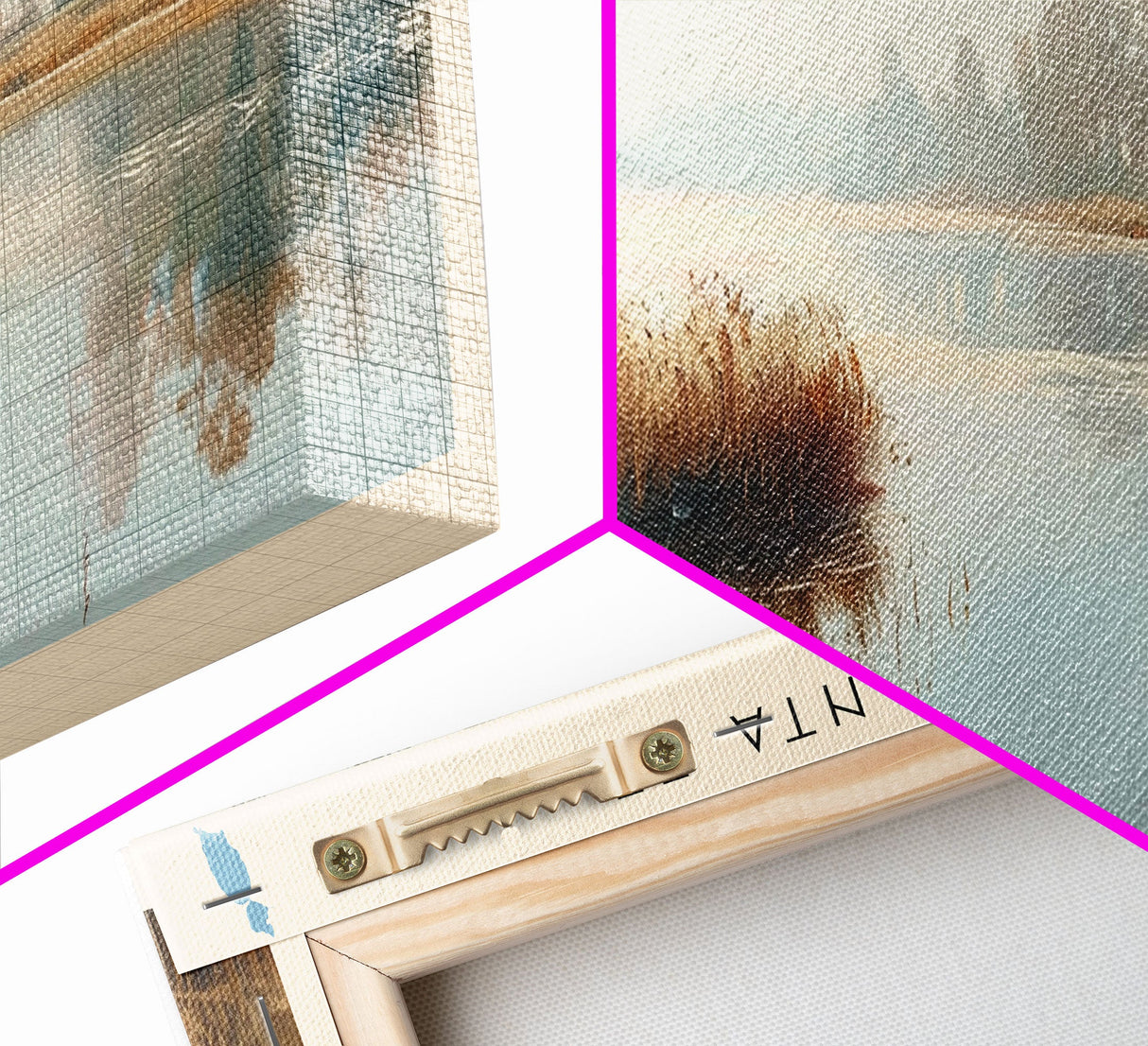 Lake Santa Fe, Boho Art, Stunning Landscape, Travel Poster Art, Wall Art, Home Decor, Nature Scene, Lake Painting, Minimalist Art, Bedroom Decor, Travel Print, Framed Canvas Print, Lake House Decor, Panoramic Print