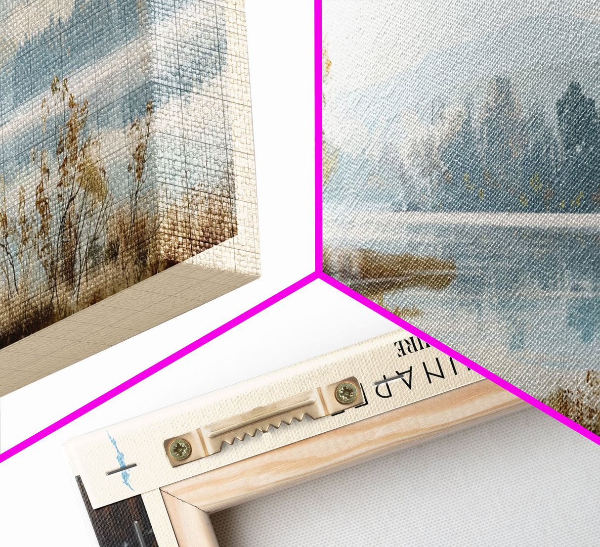 Lake Sunapee New Hampshire Framed Canvas Print, Lake House Decor, Panoramic Wall Art, Travel Poster, Scenic Landscape Painting, Living Room Decor