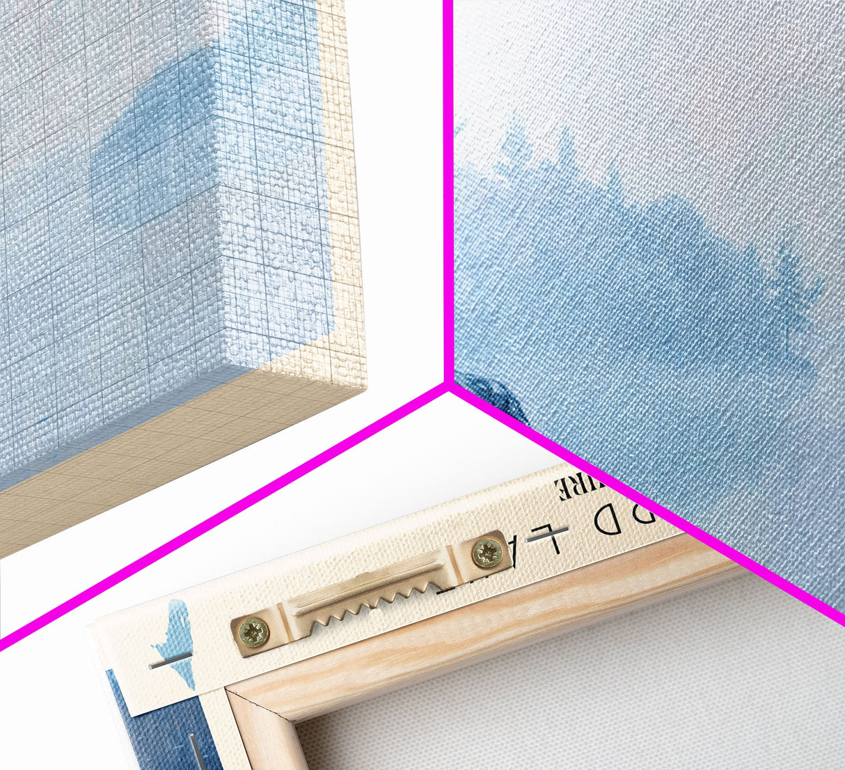 Spofford Lake New Hampshire Panoramic Framed Canvas Print, Lake House Decor, Wall Art, Travel Poster, Beautiful Lake Scene, Bedroom Decor