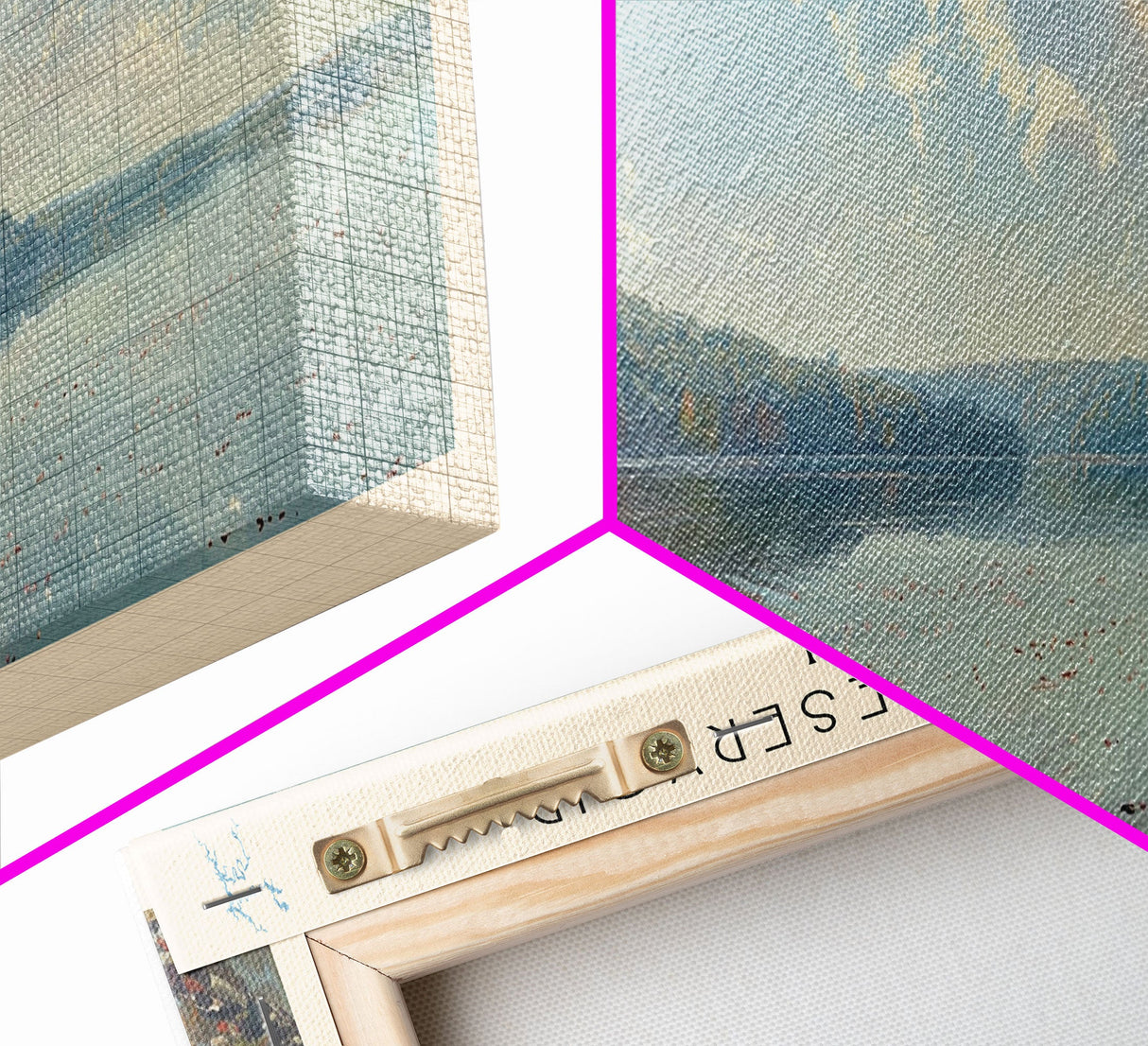 Truman Reservoir Missouri Panoramic Wall Art, Framed Canvas Print, Lake House Decor, Travel Poster, Beautiful Lake Scene, Bedroom Decor