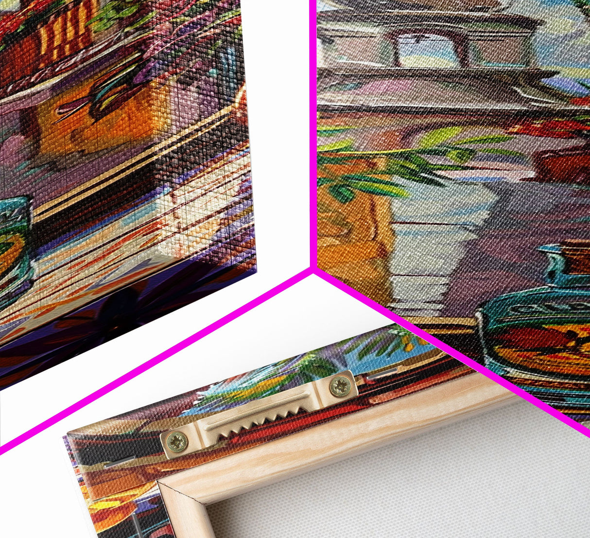 Framed and Printed Vertical Rustic Still Life Printed Canvas, Textured Canvas Painting, Spanish Style Kitchen Art, Abstract Modern Wall Art