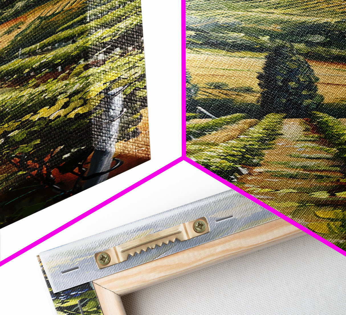 Italian Olive Fields, Framed Canvas print, Living Room Decor, Bedroom Decor, Beautiful Wall Art Painting, Wall hanging, Ready To Hang Art