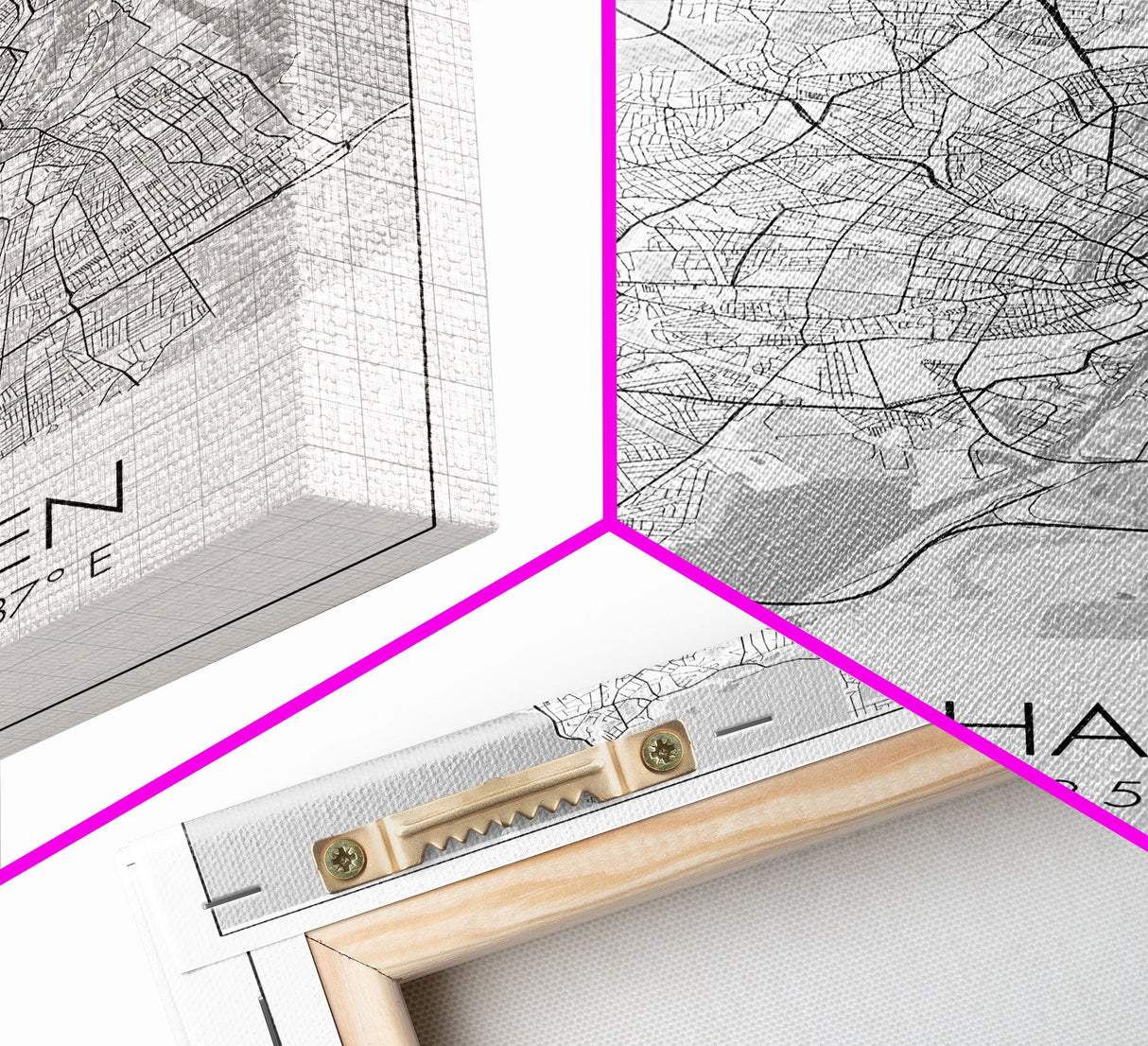 Copenhagen Street Map, Denmark Map, Europe City Map Art, Minimalist Art, Wall Art, Canvas Print, Travel Wall Art, Pilots Gift. Home Décor