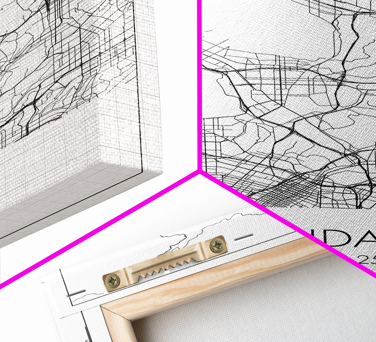 Glendale Street Map, California Map, City Map Art, Minimalist Art, Wall Art, Canvas Print, Black And White Map, Gifts For Him, Travel Art