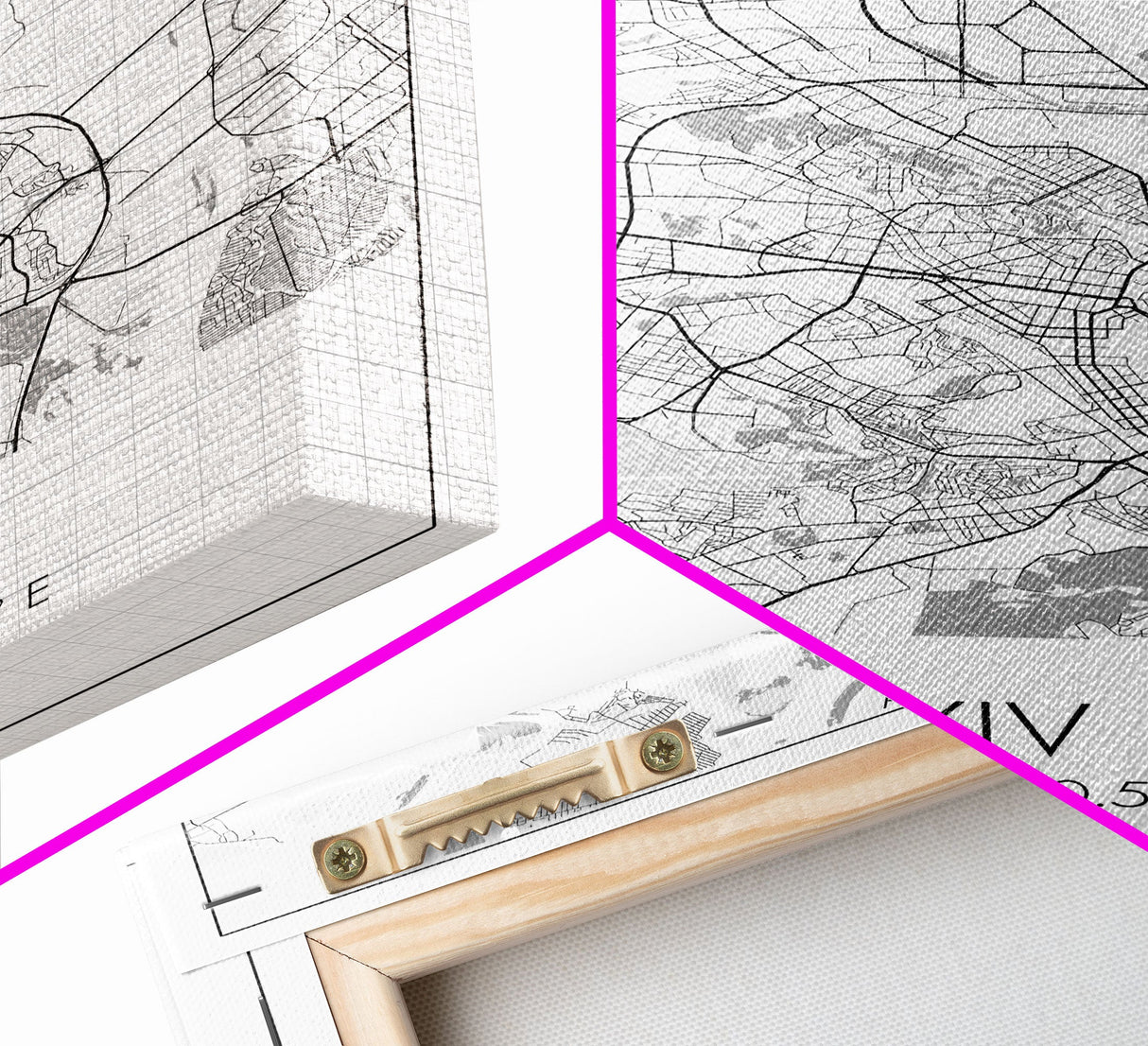 Kyiv Street Map, Ukraine Map, Europe City Map Art, Modern Wall Art, Wall Art, Canvas Print, Canvas Wall Art, Travel Print, Travelling Gift