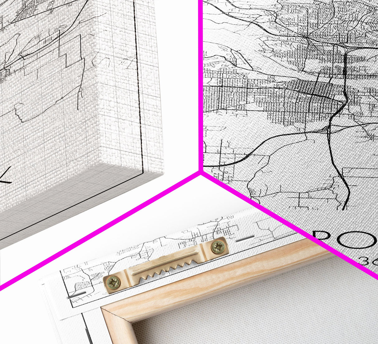 Little Rock Street Map, Arkansas Map, City Map Art, Modern Wall Art, Wall Art, Canvas Print, Travel Lover Gift, Kids Wall Art, Travel Art