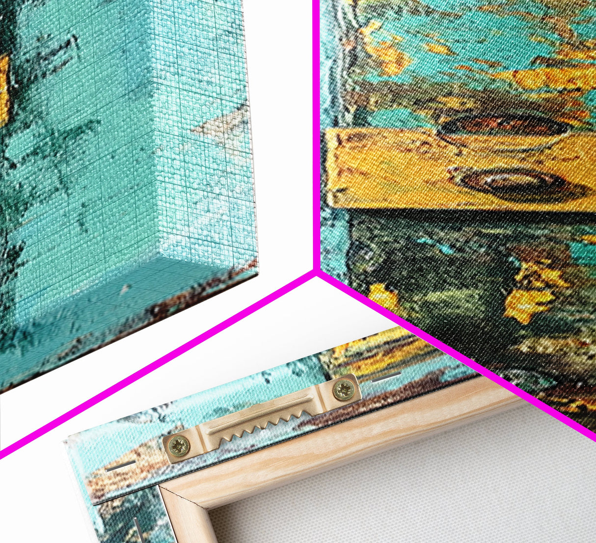 Textured Rustic Art, Canvas Print, Wabi Sabi Wall Art, Teal Wall Art, Abstract Minimalist Art, Tall Narrow Art, Farmhouse Decor