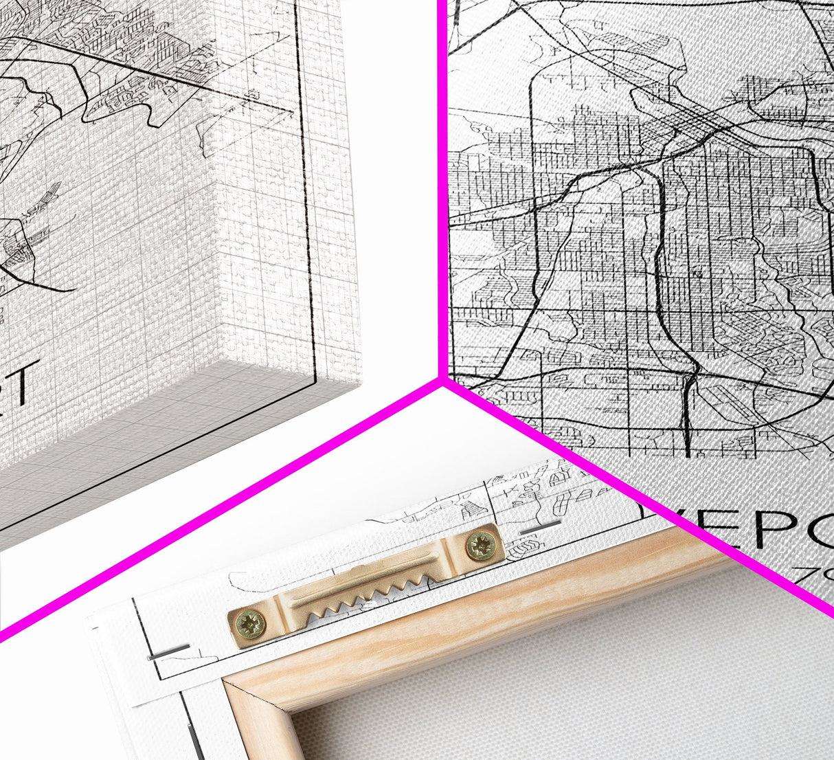 Shreveport Street Map, Louisiana Map, City Map Print, Minimalist Art, Wall Art, Canvas Print, Wall Decoration, Aviation Gift, Travel Décor