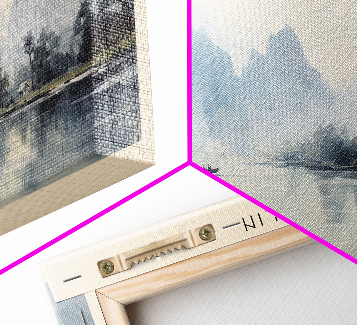 Guilin COUNTRY Travel Poster Print, Framed Canvas Print, COUNTRY Travel Art, Wood Framed Art, Wall Hanging, Home Decor