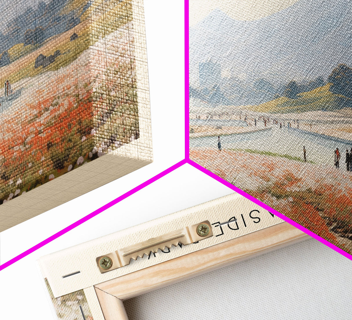 Hitachi Seaside Park COUNTRY | Framed Travel Poster Canvas Print | Trendy Wall Art | Watercolor Painting | Living Room Art | Unique Art