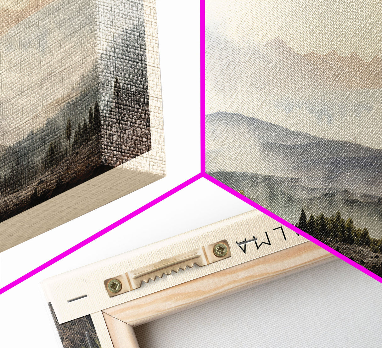 La Palma Travel Poster Print, Framed Canvas Print, COUNTRY Travel Art, Wood Framed Art, Wall Hanging, Home Decor