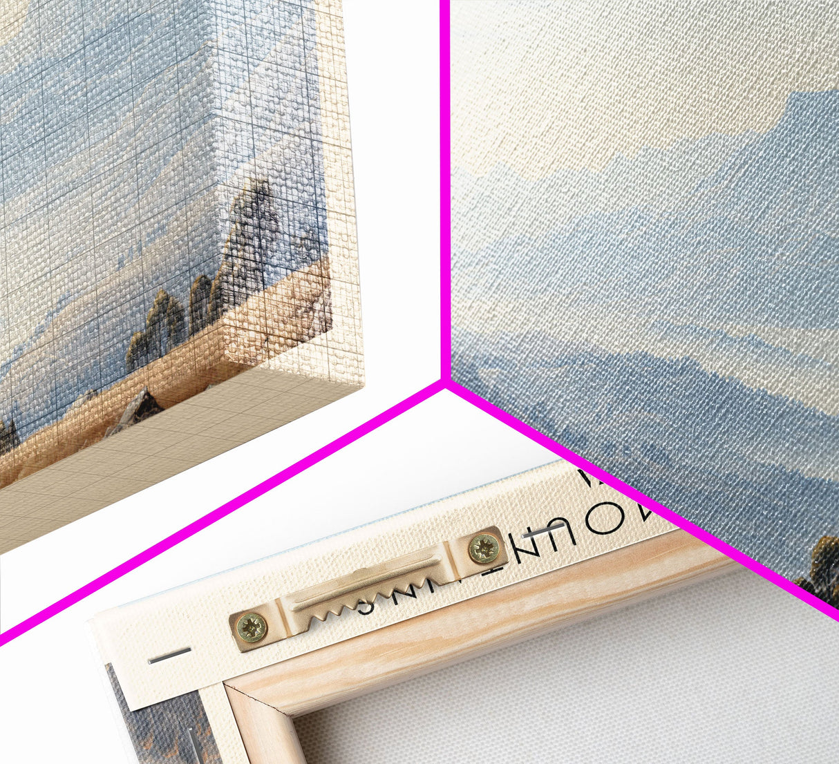 The Blue Mountains Travel Poster Print, Framed Canvas Wall Art, Metal Wall Art, COUNTRY art, Gift For Him, Travel Wall Art, Travel Lover Gift