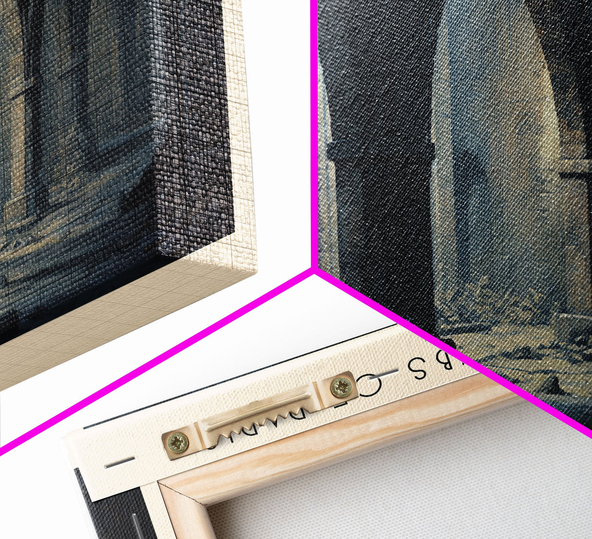 The Catacombs of Paris COUNTRY | Framed Travel Poster Canvas Print | Trendy Wall Art | Watercolor Painting | Living Room Art | Unique Art