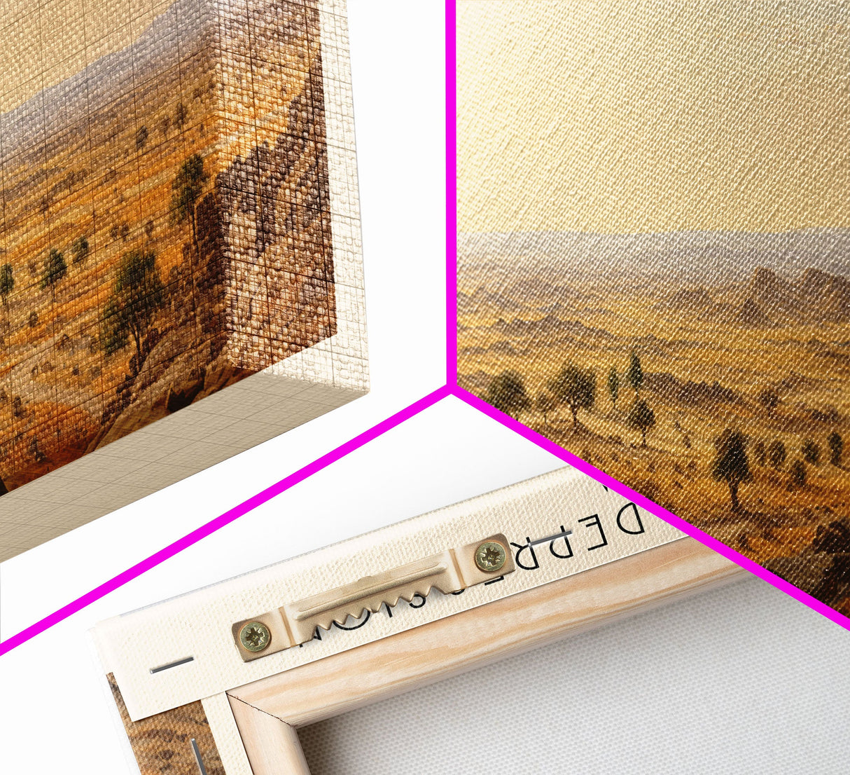 The Danakil Depression COUNTRY Travel Poster Print, Framed Canvas Print, COUNTRY Travel Art, Wood Framed Art, Wall Hanging, Home Decor