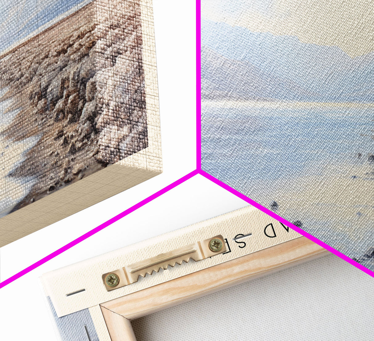 The Dead Sea Framed Canvas Print Travel Poster | Wall Art | Home Decor | Gift For Travel Lover | Wall Hanging | Original Art